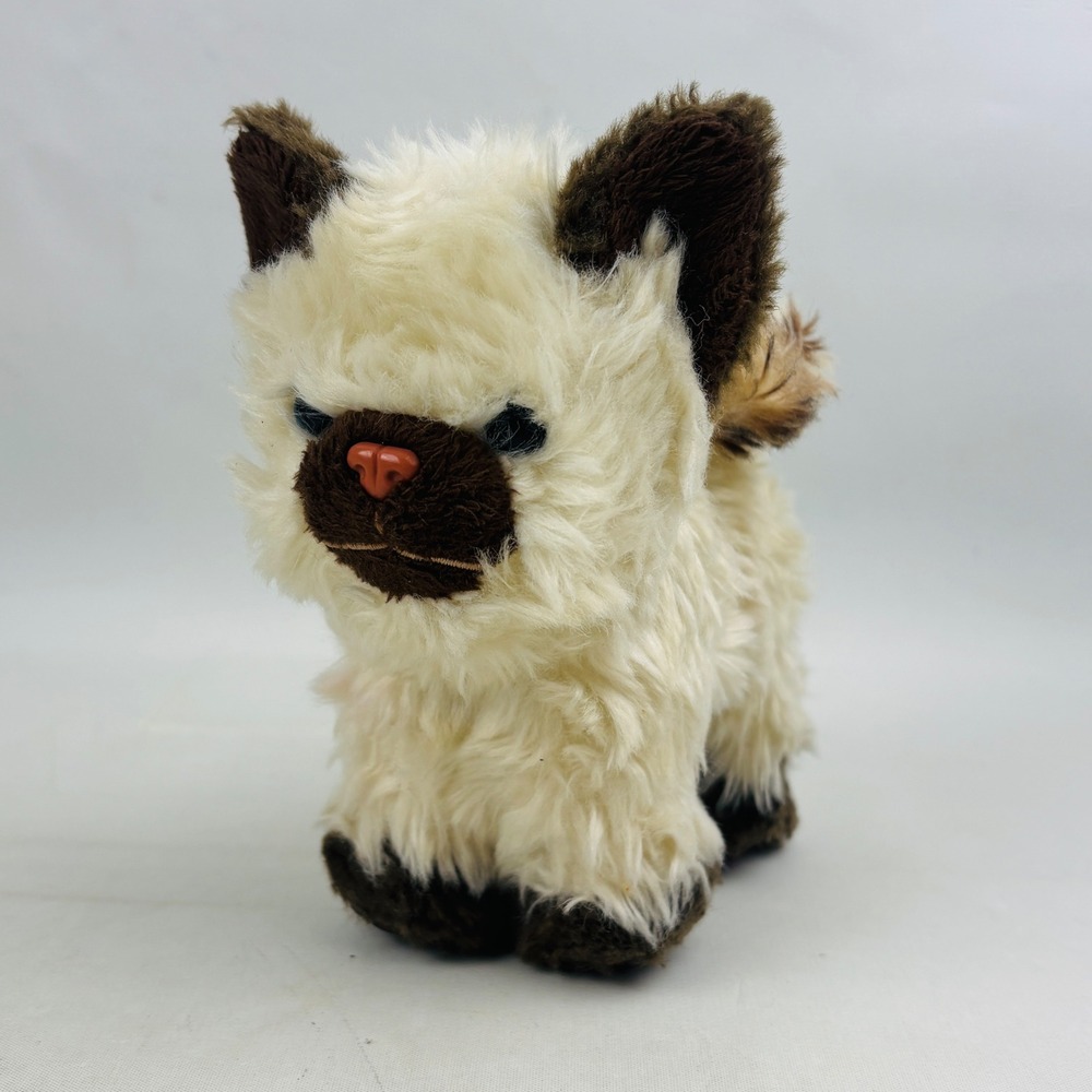 American Girl Himalayan Kitten Cat Plush Siamese Poseable Cream Brown 2014